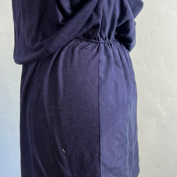 SOFT JOIE Two-Tone Cowl Back/Peek-A-Boo Back Dress - Blue - Size: Small - Picture 8 of 16